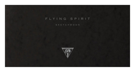 Flying Spirit notebook sewn 50F 10.5x21cm 90g - Black