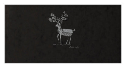 Flying Spirit notebook cucito 50F 10.5x21cm 90g - Nero (confezione da 5)