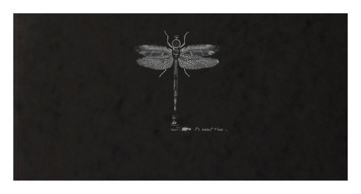 Flying Spirit carnet cousu 50F 10,5x21cm 90g - Noir (Lot x5)