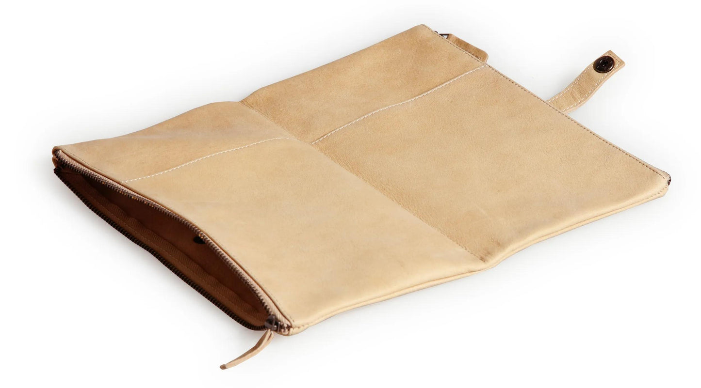 Flying Spirit flat kit 27x23,6cm with zippered pouch 2 compartments - Beige (Pack x3)