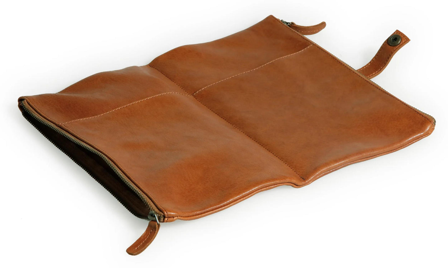 Flying Spirit Flat Kit 27x23,6cm mit Reißverschlusstasche 2 Fächer - Braun (Paket x3)