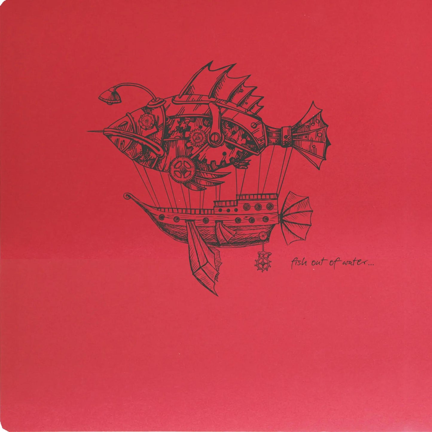 Flying Spirit Notebook genäht 50F 15,5x15,5cm 90g - Rot (Paket x5)
