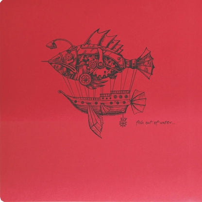Flying Spirit Notebook genäht 50F 15,5x15,5cm 90g - Rot (5er-Pack)