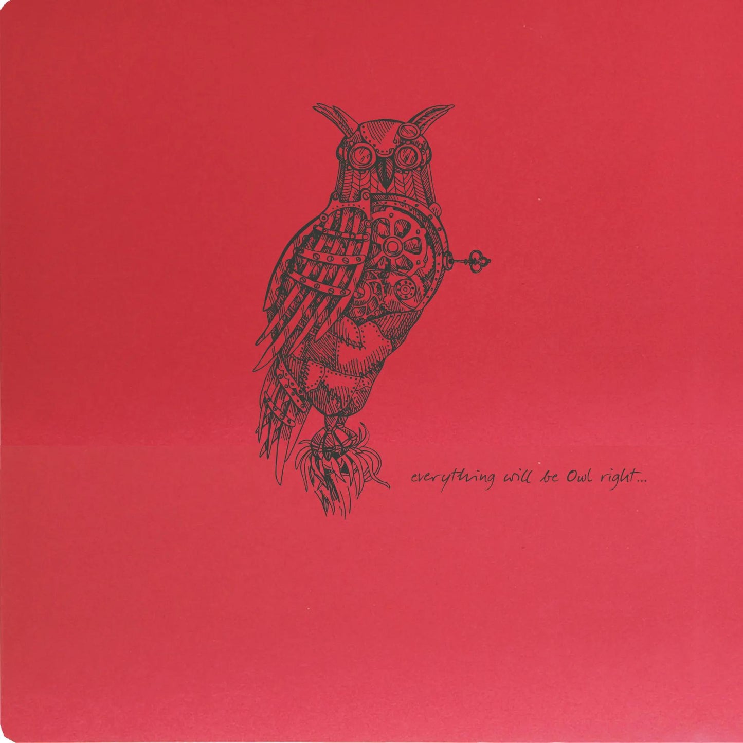 Flying Spirit Notebook genäht 50F 15,5x15,5cm 90g - Rot (Paket x5)