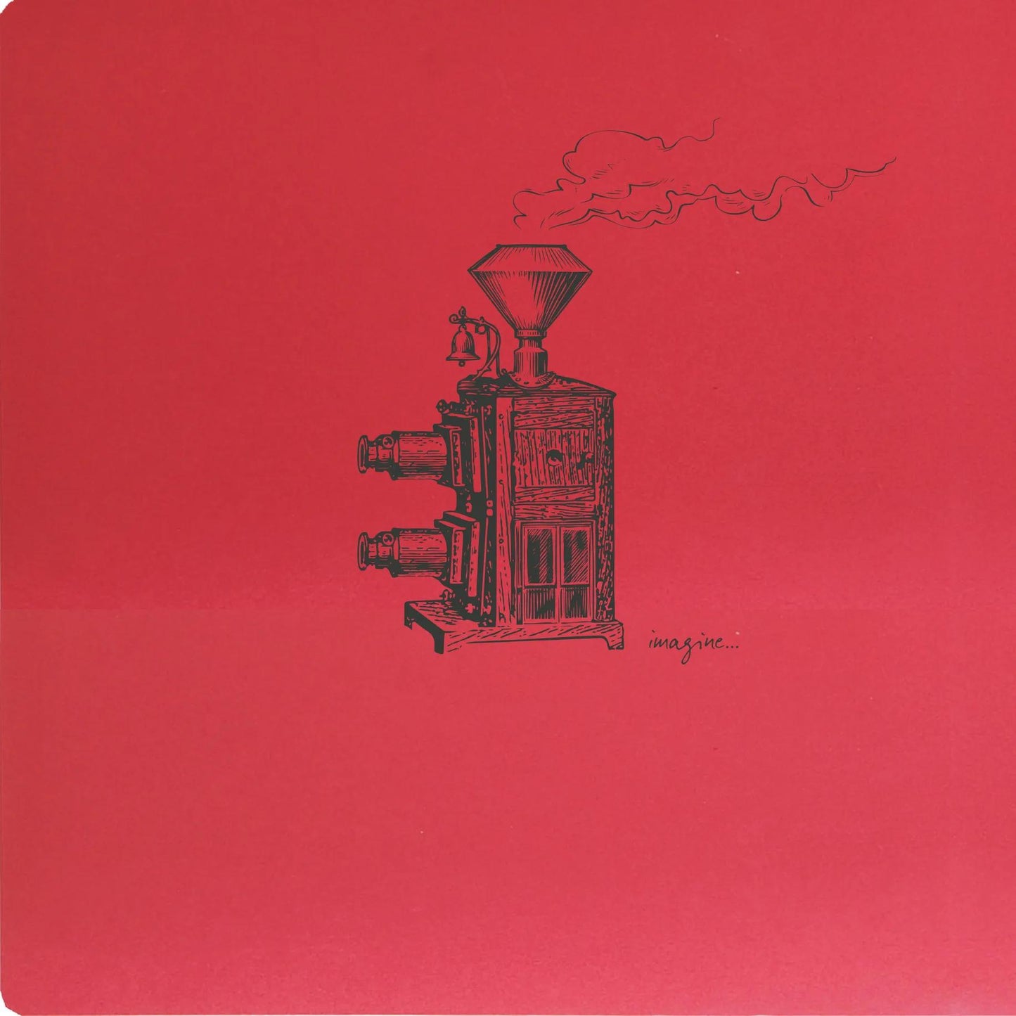 Flying Spirit Notebook genäht 50F 15,5x15,5cm 90g - Rot (Paket x5)