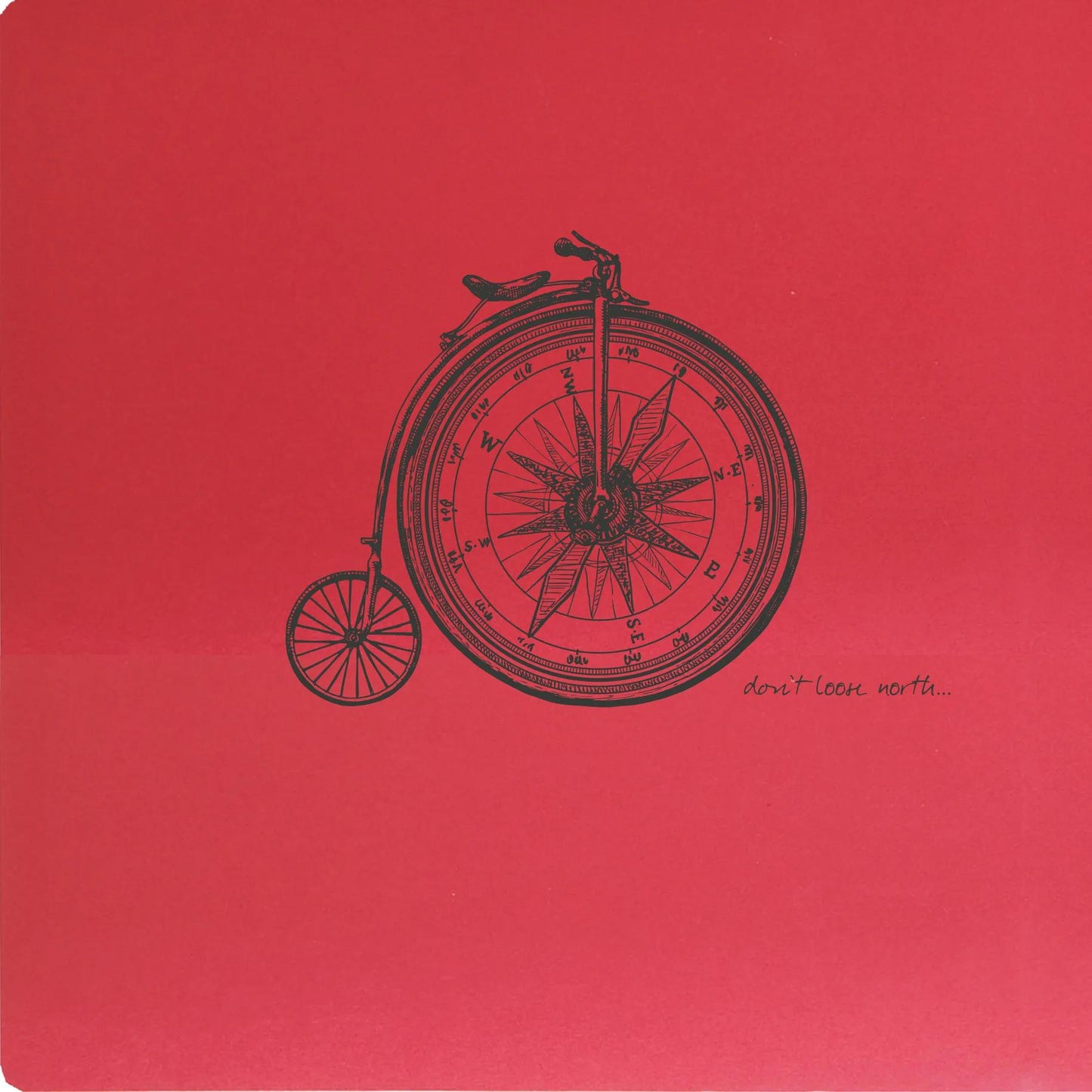 Flying Spirit Notebook genäht 50F 15,5x15,5cm 90g - Rot (Paket x5)