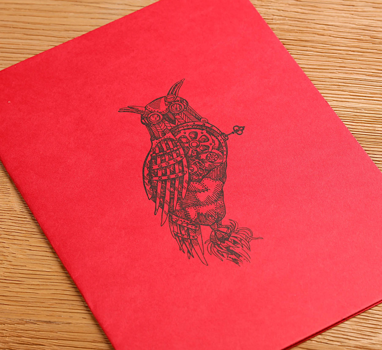 Flying Spirit Notebook genäht 50F 15,5x15,5cm 90g - Rot (Paket x5)