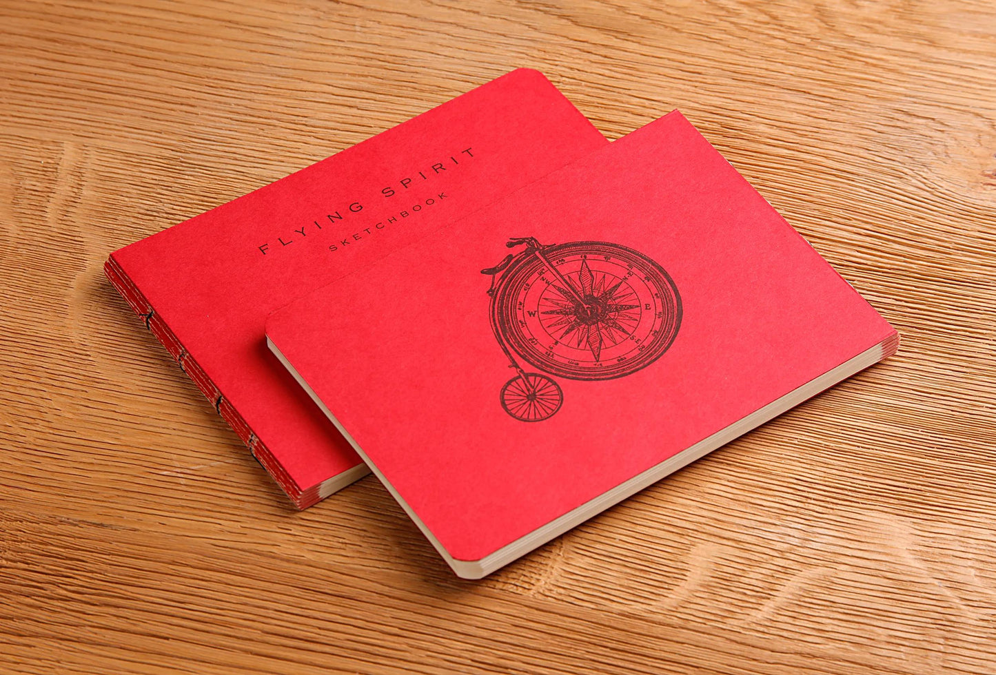 Flying Spirit notebook cucito 60F 21x16cm 90g - Rosso (Pacchetto x5)