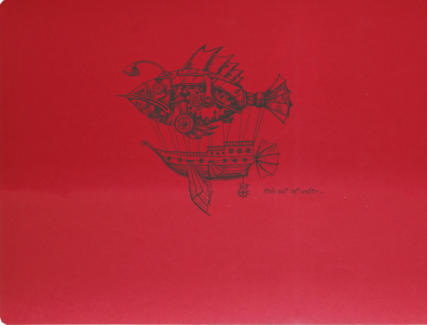 Flying Spirit notebook cucito 60F 21x16cm 90g - Rosso (Pacchetto x5)