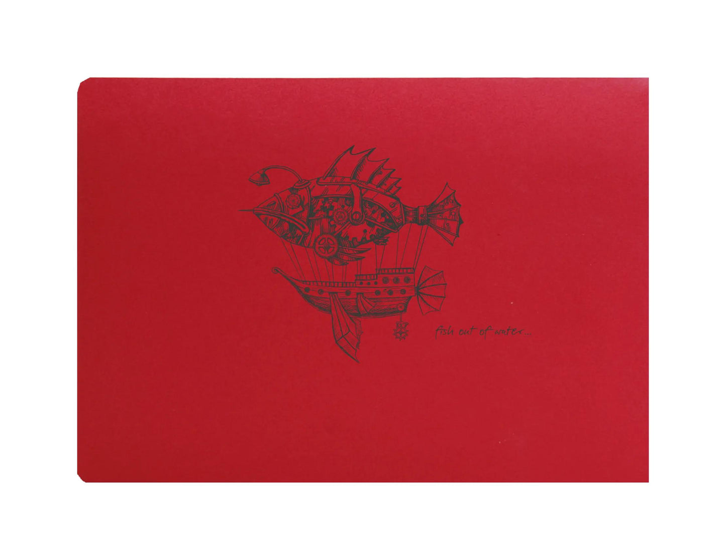 Flying Spirit rohe Backbook 50F A6 90g - Rot (Paket x5)