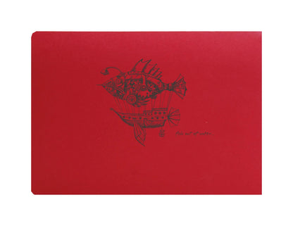 Flying Spirit raw backbook 50F A6 90g - Red