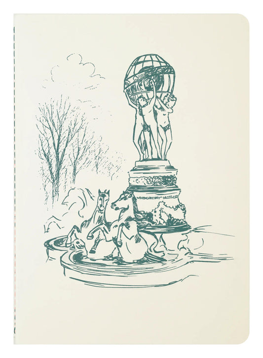 Book A5 lineed - Fountain of the Four World Parties - 32 pages - Blue/Green - New - Green Blue - New (Pack x5)