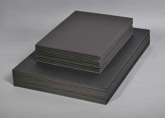 Karton Schaum 20 Blatt A4 5mm - Schwarz