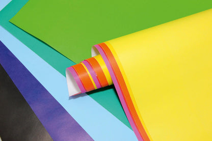 PAPIER AFFICHE PEINTE, Paquet de 50 feuilles 90g/m au format 60x80cm - Assortiment