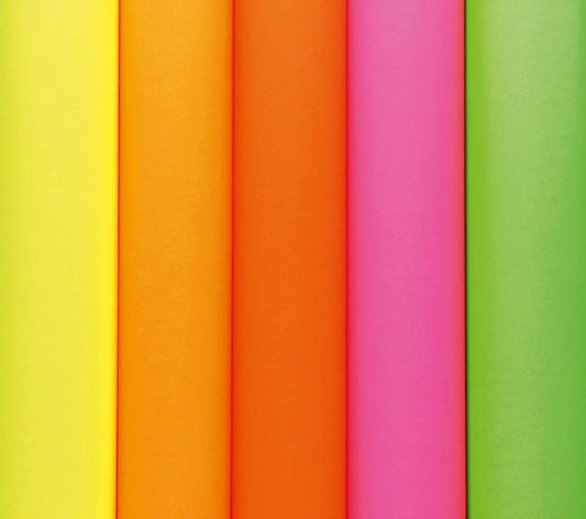 FLUO AFFICHE PAPER, Packung mit 25 Blättern 90g/m2 in 60x80cm Format - Sortiment