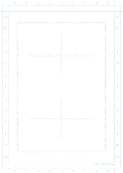 Manga Storyboard bloc collé 100F B4 55g grille 6 cases (lot de 5)