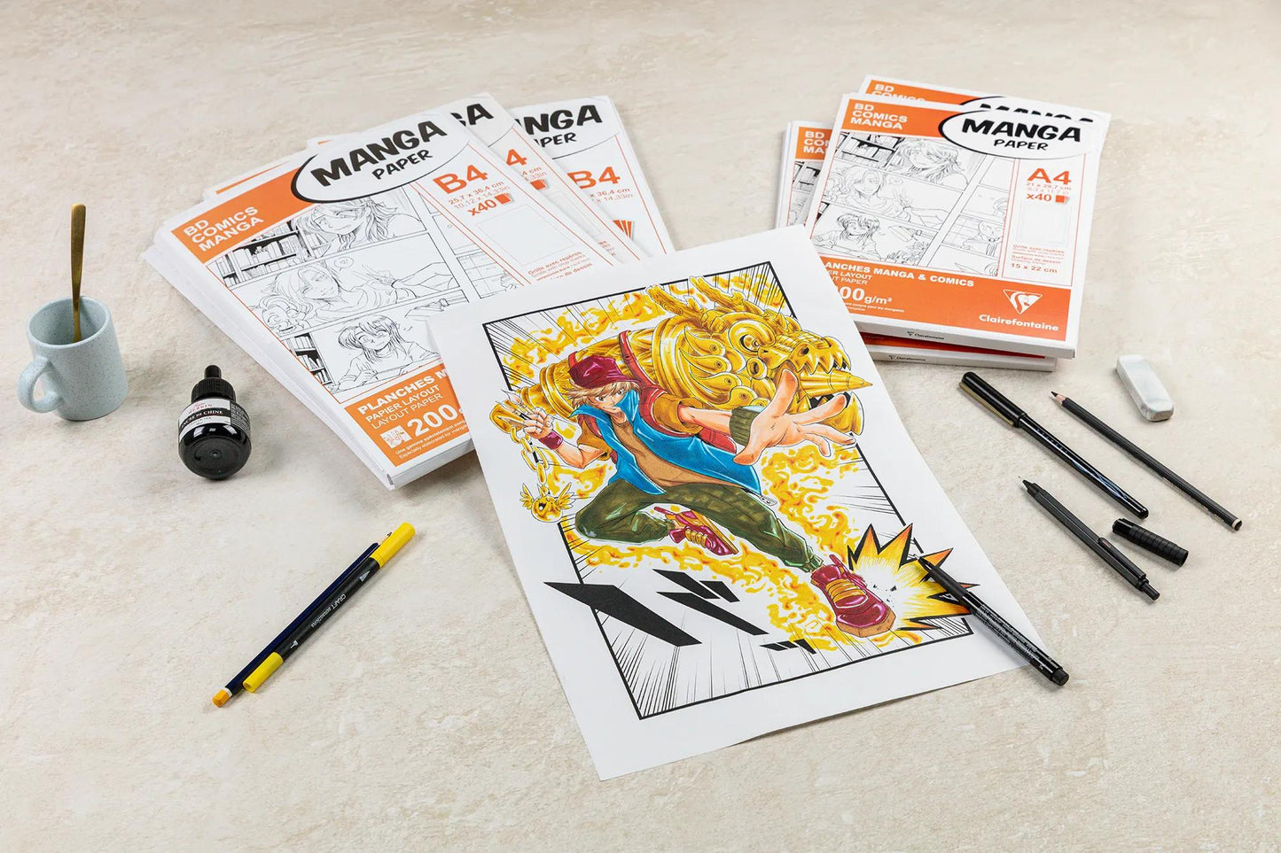 Manga Multi-technical case 40F B4 200g grid 6 boxes