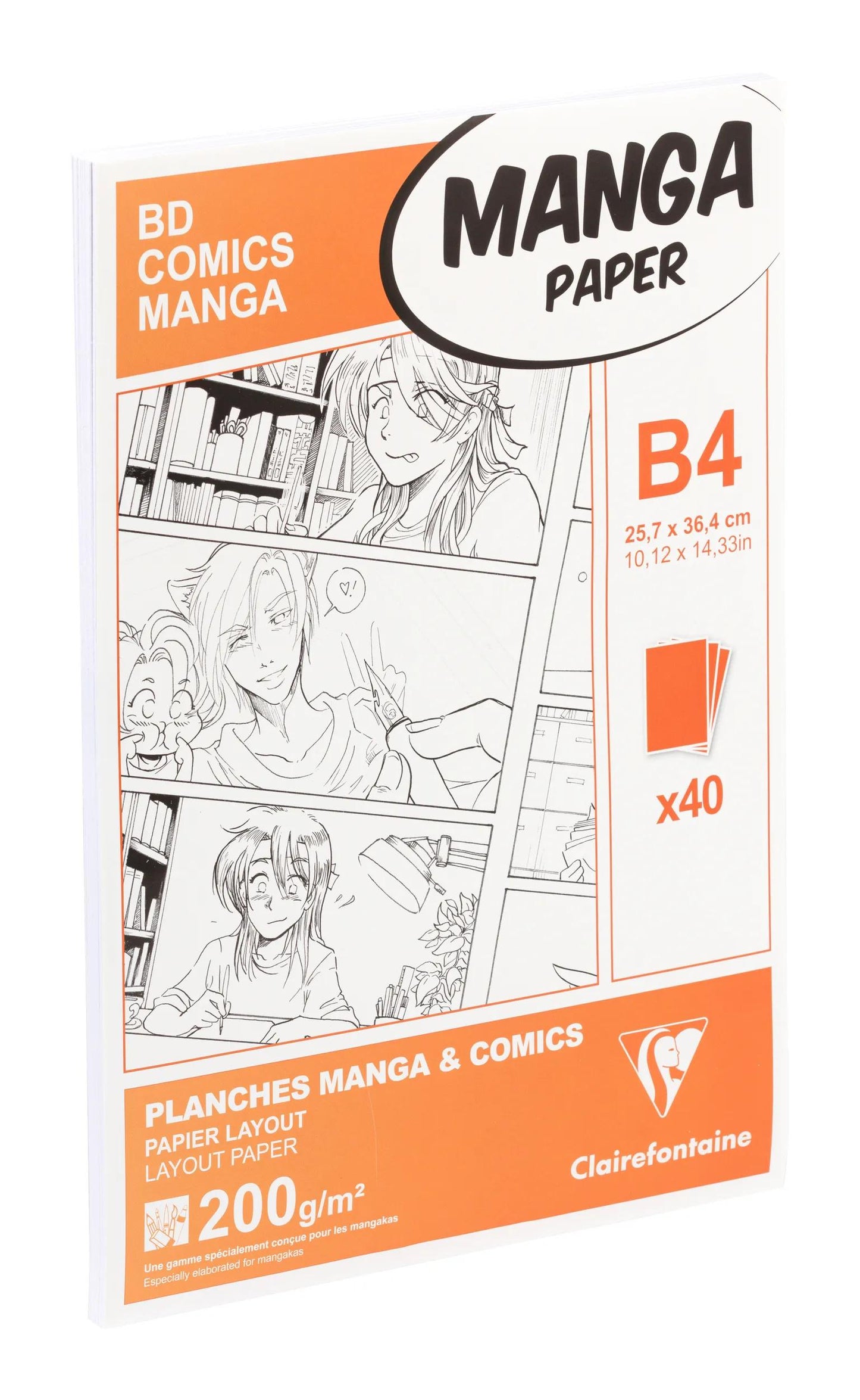 Manga Multi-techniques étui 40F B4 200g