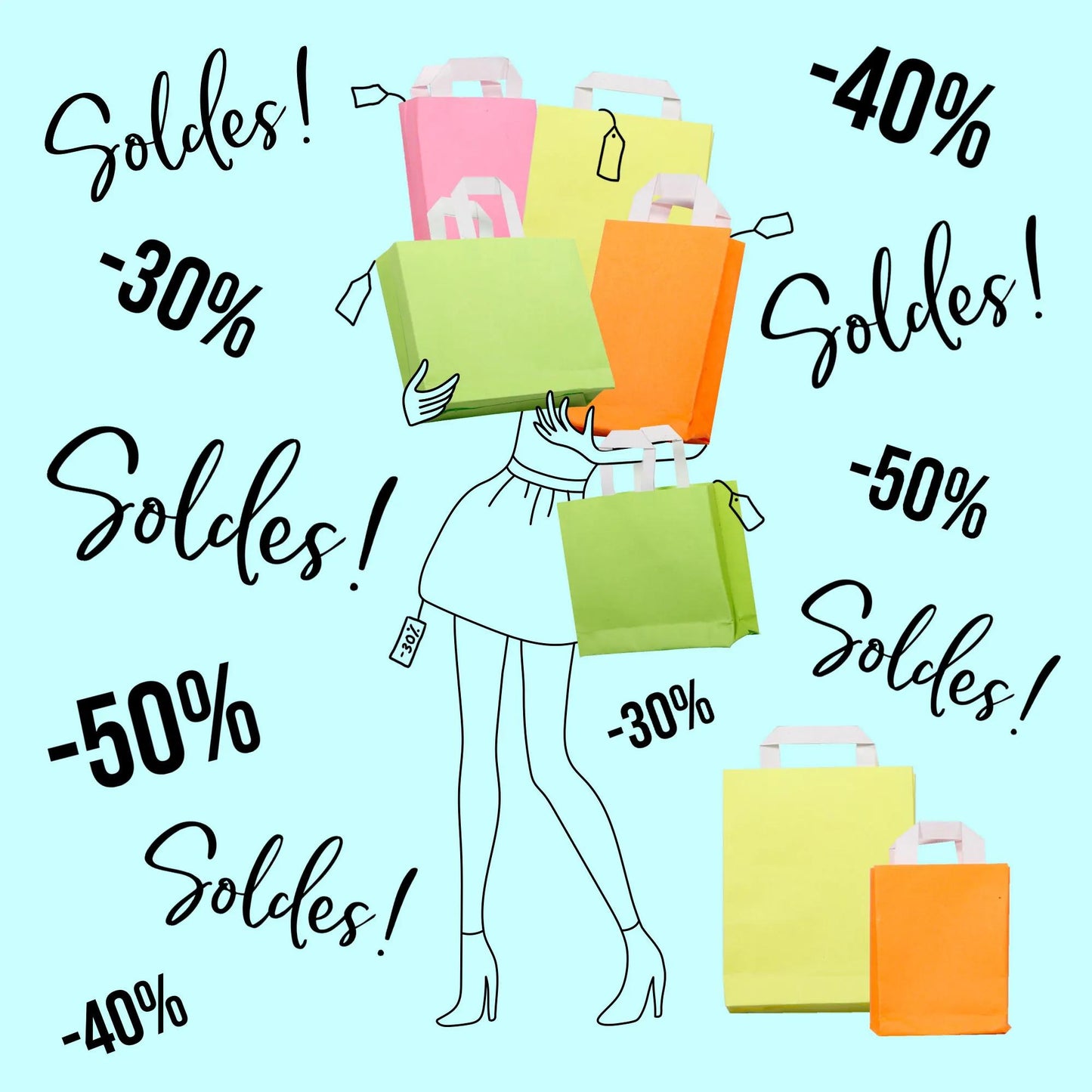 ORIGAMI, Pack of 100 sheets 80g/m2 in format 20x20cm - Assortment neon (Pack x5)