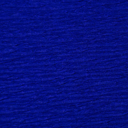 PAPER CREPON, 1 gefaltetes Blatt 75% in Größe 2.50x0.50m - Bleu France (Paket x10)