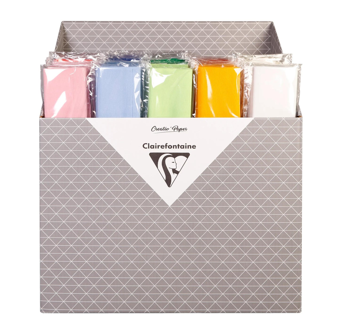 PAPER CREPON, 1 sacchetto di lamiera piegato 75% in dimensioni 2.50x0.50m - Assortimento (Pacchetto x100)