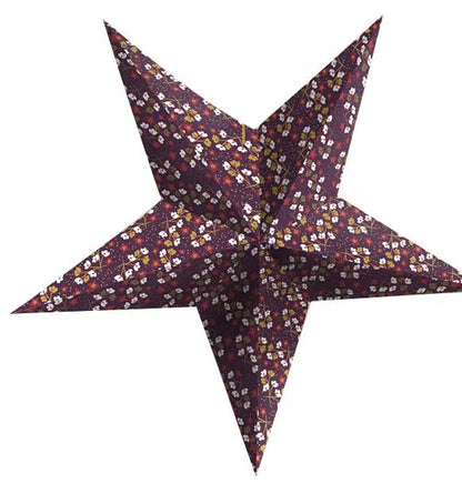 PAPIERS IMPRIMÉS, Bloc de 20 feuilles 200g/m2 au format 14,8x21cm - Hiver floral - Multicolore (lot de 5)