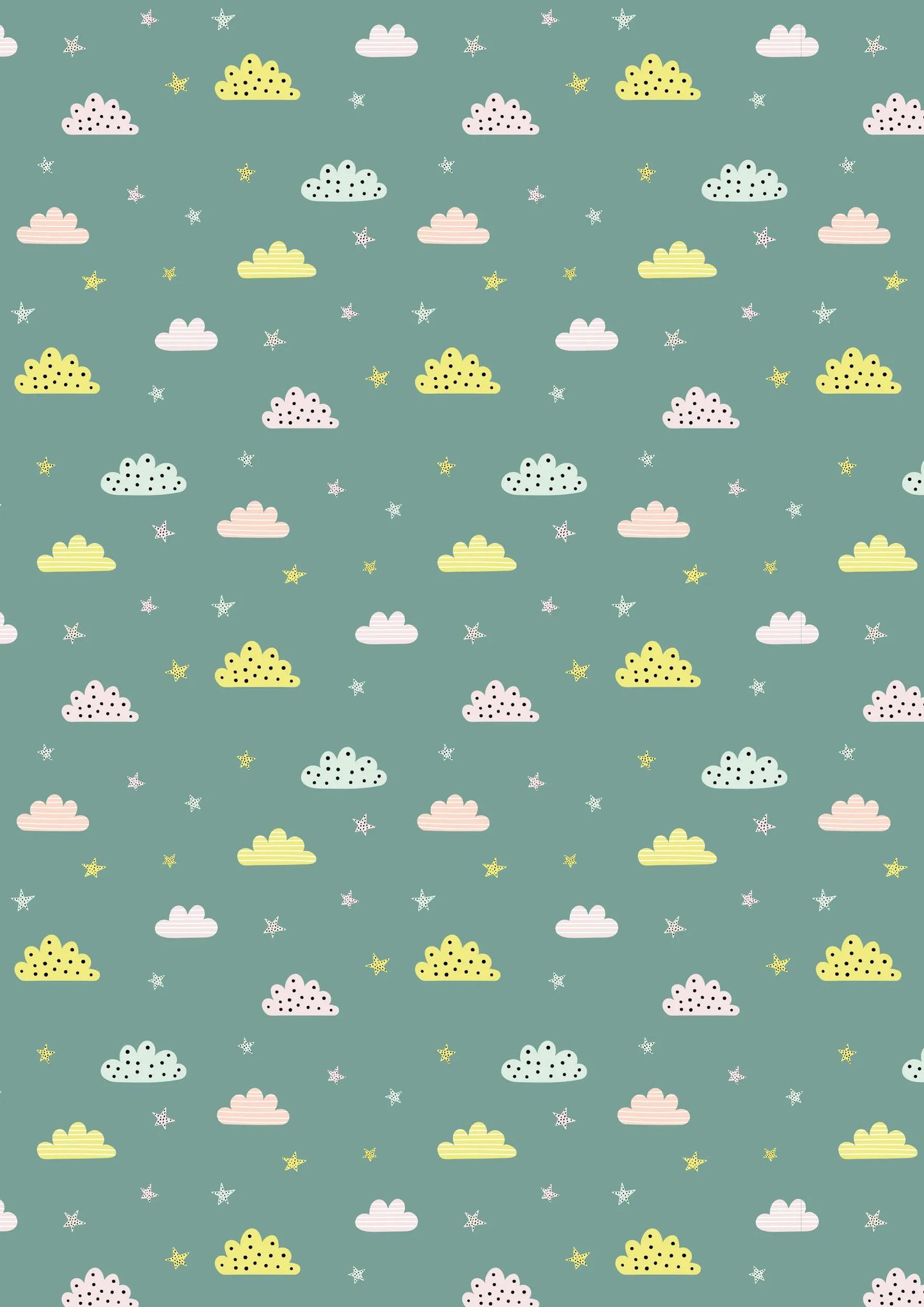 PRINTED PAPERS, Block of 20 sheets 200g/m2 in size 14,8x21cm - Lazy - Multicolor (Pack x5)