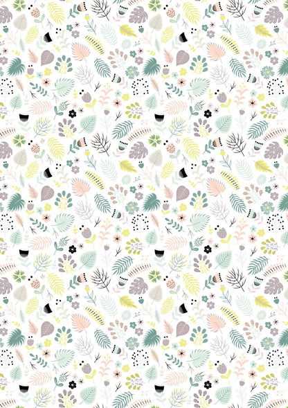 PAPIERS IMPRIMÉS, Bloc de 20 feuilles 200g/m2 au format 14,8x21cm - Paresseux - Multicolore (lot de 5)