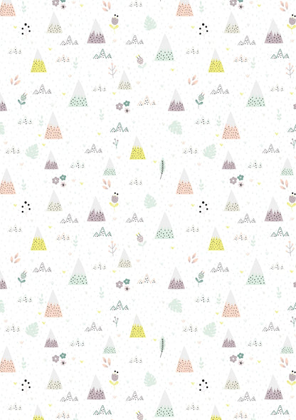 PAPIERS IMPRIMÉS, Bloc de 20 feuilles 200g/m2 au format 14,8x21cm - Paresseux - Multicolore (lot de 5)