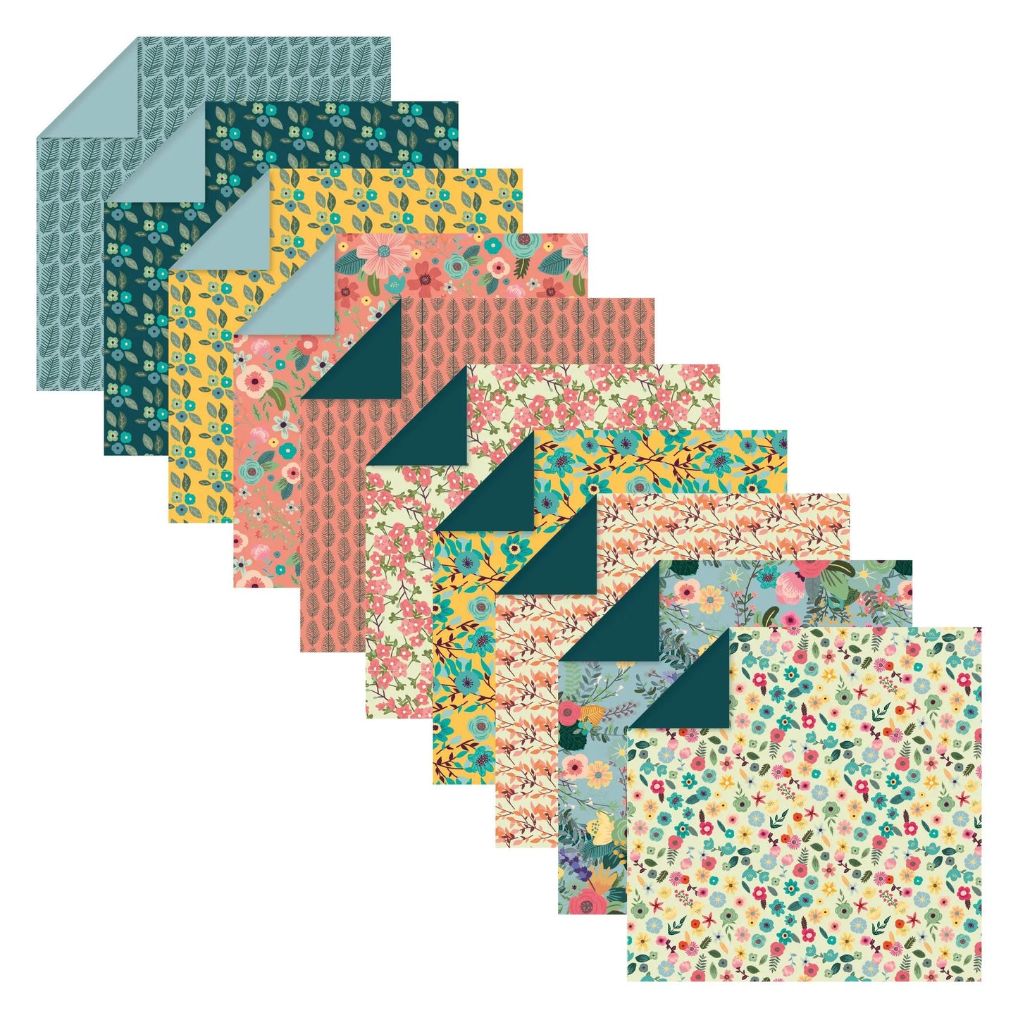 ORIGAMI, 60 sheet pouch 70g/m2 in 15x15cm format - Kiribati - Multicolor (Pack x5)