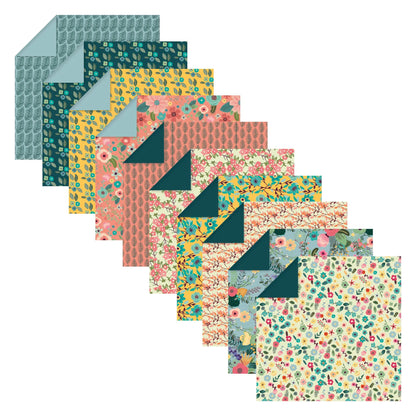 ORIGAMI, Pochette de 60 feuilles 70g/m² au format 15x15cm - Kiribati - Multicolore (lot de 5)