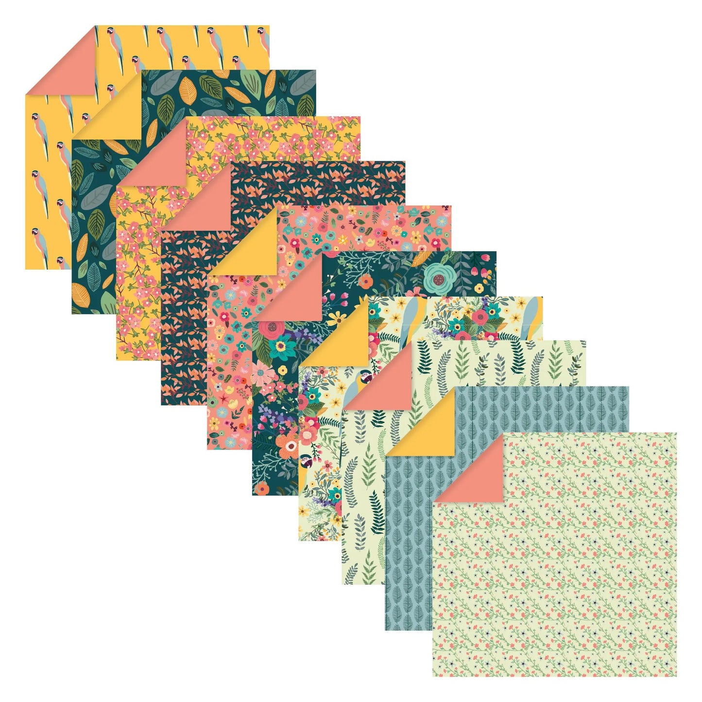 ORIGAMI, 60 sheet pouch 70g/m2 in 15x15cm format - Kiribati - Multicolor (Pack x5)