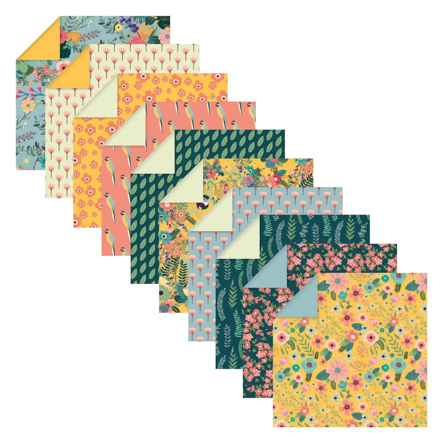 ORIGAMI, 60 sheet pouch 70g/m2 in 15x15cm format - Kiribati - Multicolor (Pack x5)