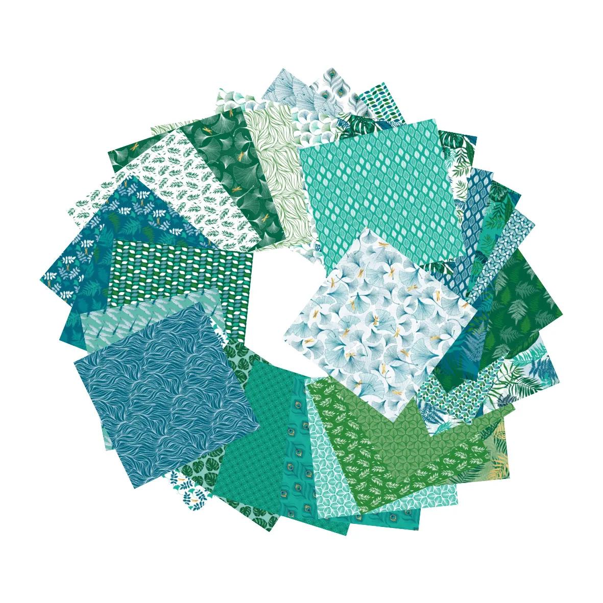 ORIGAMI, Pochette de 60 feuilles 70g/m2 au format 15x15cm - Végétal chic - Multicolore (Lot x5)
