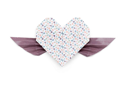 ORIGAMI, Pochette de 60 feuilles 70g/m2 au format 15x15cm - Little love - Multicolore (lot de 5)