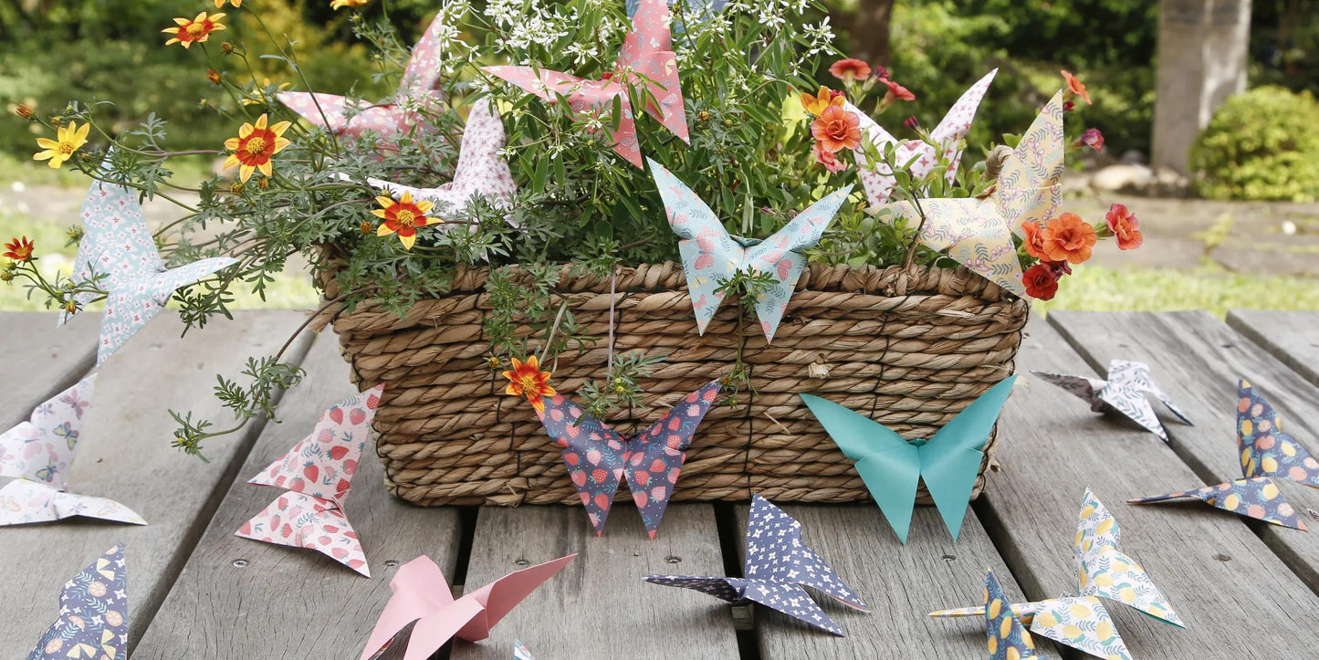 ORIGAMI, 60 Blattbeutel 70g/m2 im 15x15cm Format - Obstgarten - Mehrfarbig (Paket x5)