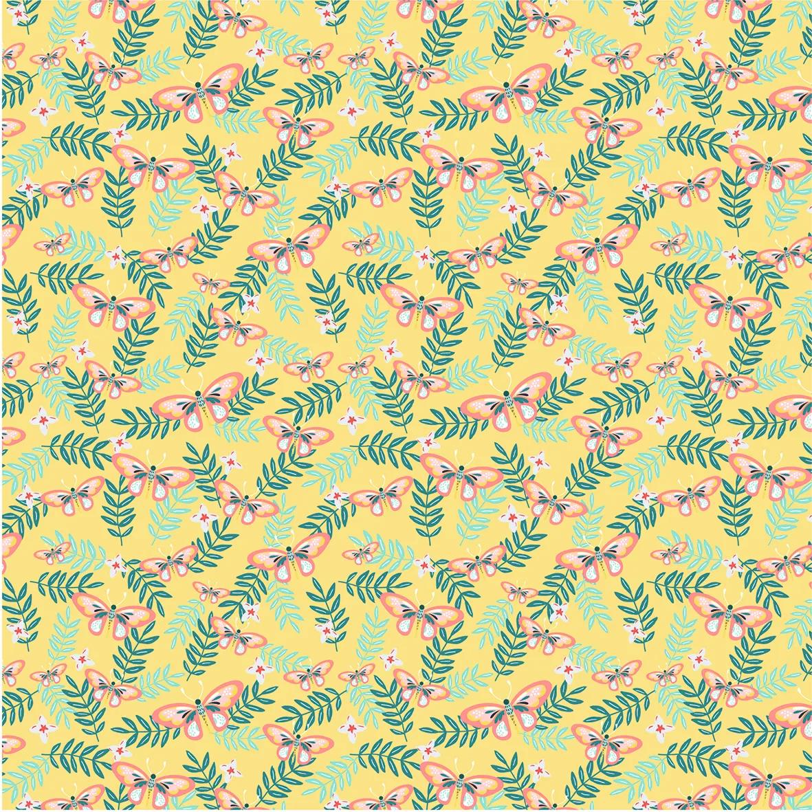 ORIGAMI, 60 Blattbeutel 70g/m2 im 15x15cm Format - Obstgarten - Mehrfarbig (Paket x5)