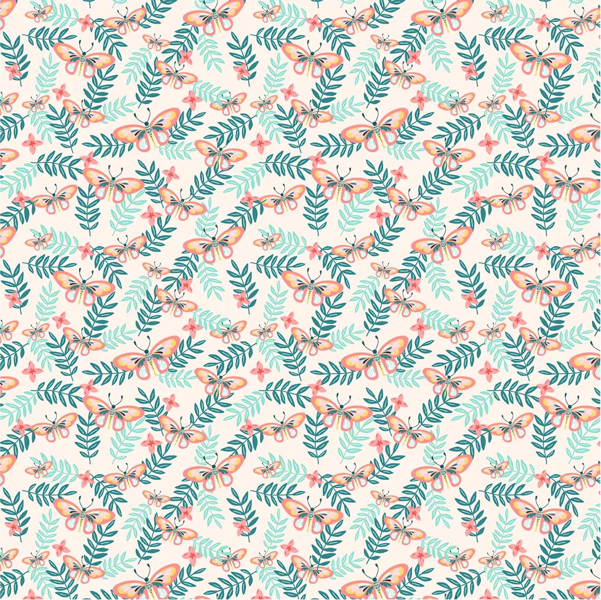 ORIGAMI, 60 Blattbeutel 70g/m2 im 15x15cm Format - Obstgarten - Mehrfarbig (Paket x5)