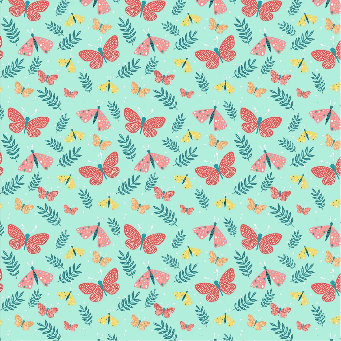 ORIGAMI, 60 Blattbeutel 70g/m2 im 15x15cm Format - Obstgarten - Mehrfarbig (Paket x5)