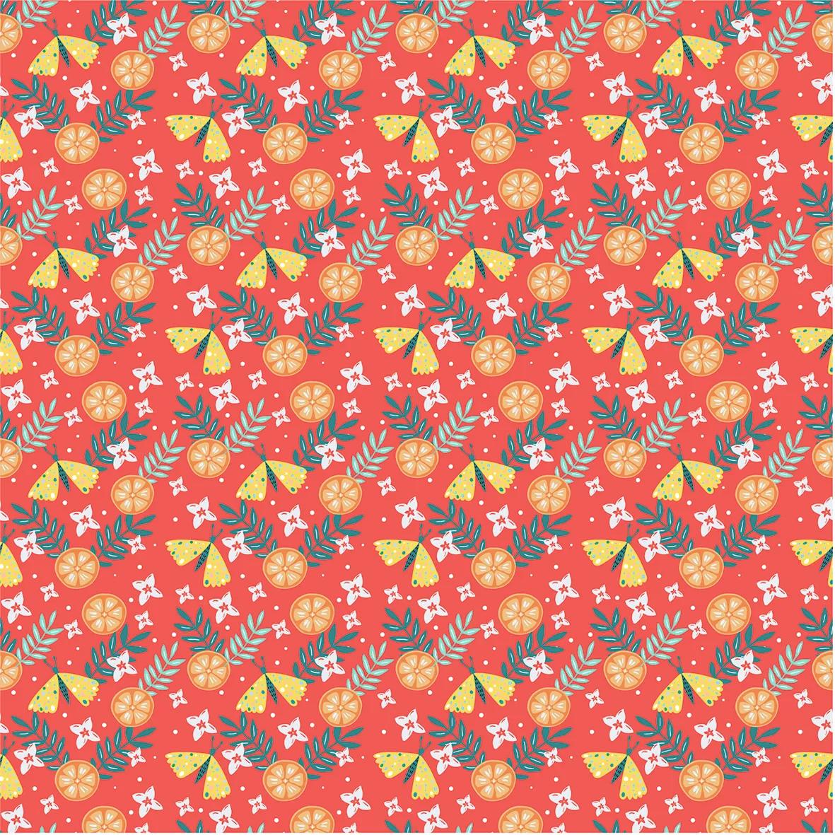 ORIGAMI, 60 Blattbeutel 70g/m2 im 15x15cm Format - Obstgarten - Mehrfarbig (Paket x5)