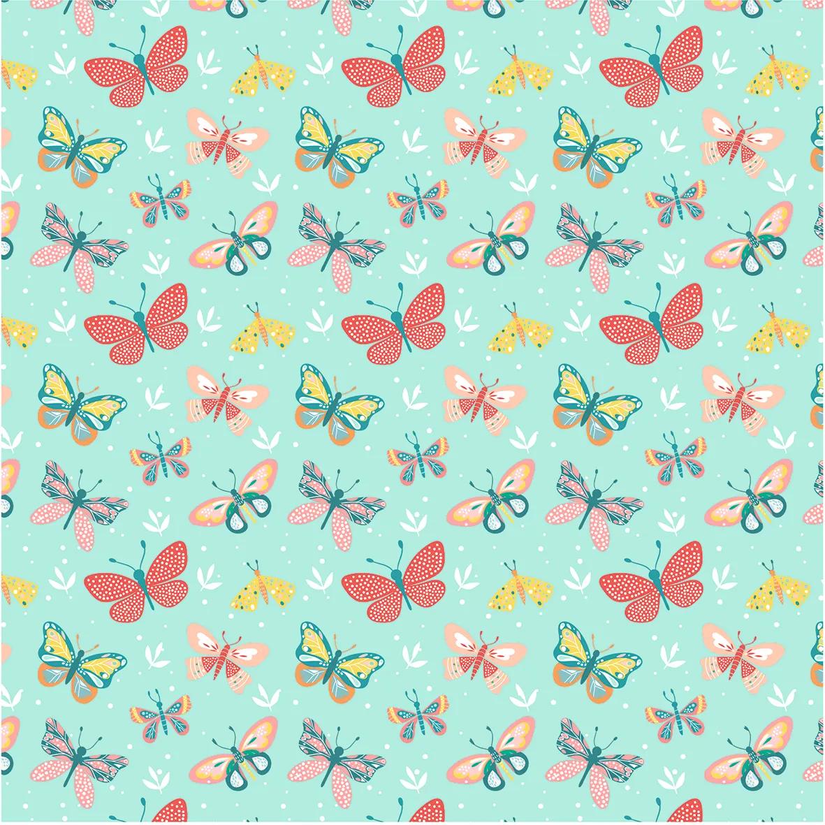 ORIGAMI, 60 Blattbeutel 70g/m2 im 15x15cm Format - Obstgarten - Mehrfarbig (Paket x5)