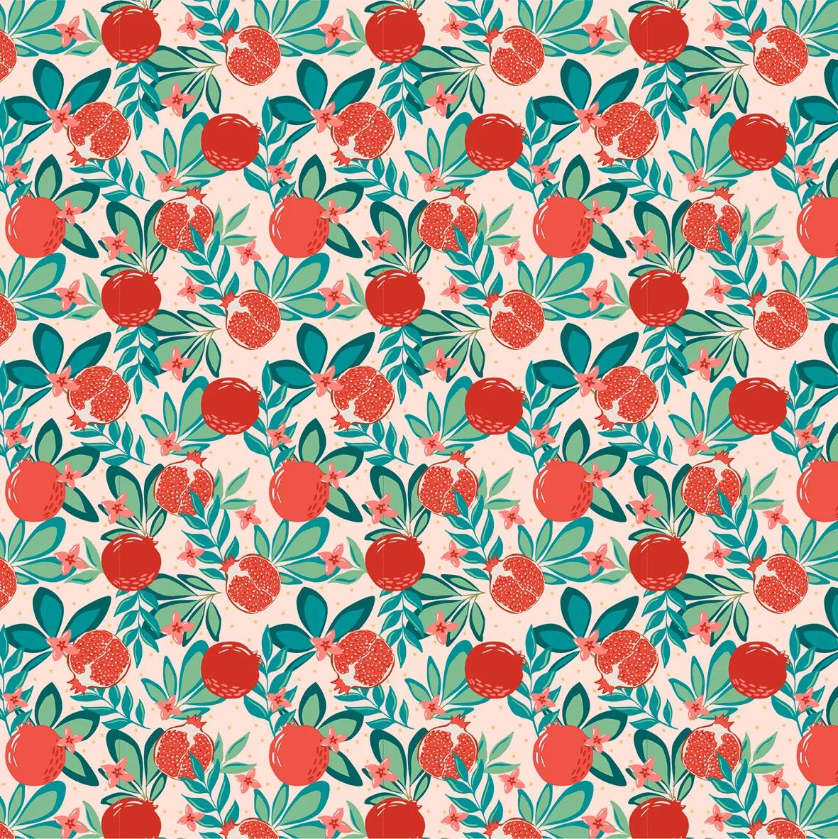 ORIGAMI, 60 Blattbeutel 70g/m2 im 15x15cm Format - Obstgarten - Mehrfarbig (Paket x5)