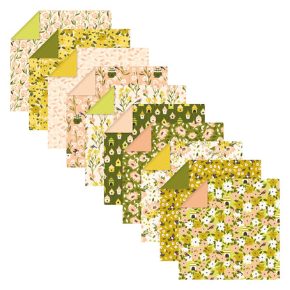 ORIGAMI, Pochette de 60 feuilles 70g/m2 3 formats - Printemps - Multicolore (Lot x5)