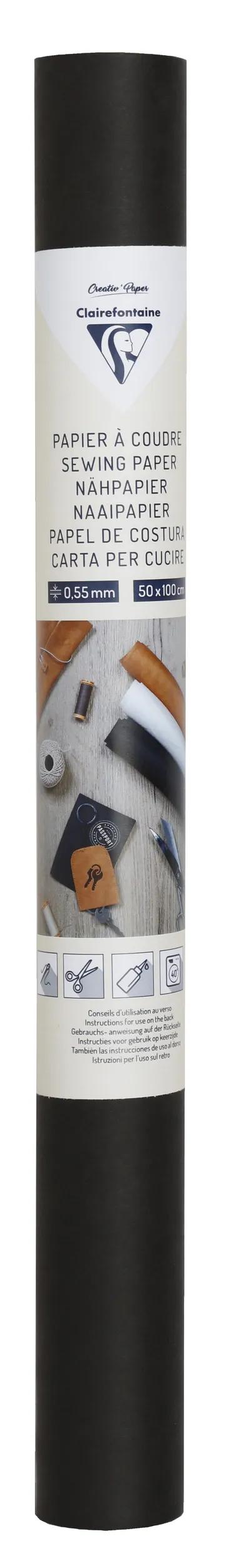 PAPER CUT, Roll in 50x100cm format - Black (Pack x10)