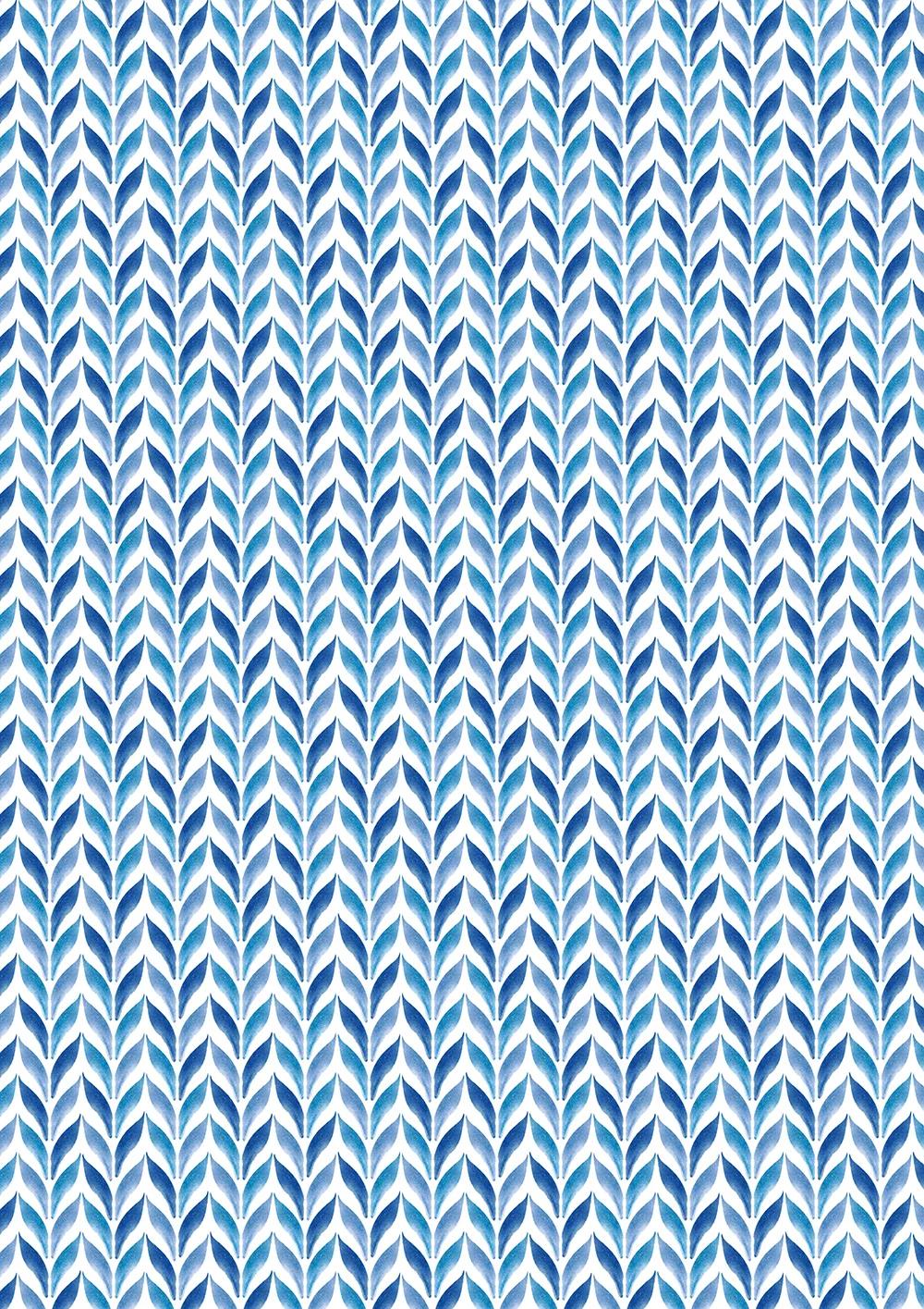 PRINTED PAPERS, block of 20 motif sheets 160g/m2 in A4 format (21x29.7cm) + 1 creative idea - Floral shibori - Multicolor (Pack x5)
