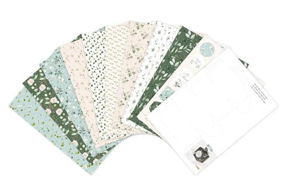 PAPIERS IMPRIMÉS, Bloc de 20 feuilles à motifs 160g/m2 au format A4 (21x29,7cm) + 1 idée créative - Romantique - Multicolore (lot de 5)