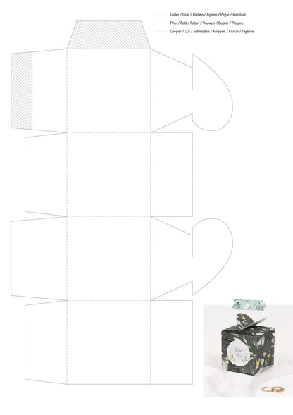 PAPIERS IMPRIMÉS, Bloc de 20 feuilles à motifs 160g/m2 au format A4 (21x29,7cm) + 1 idée créative - Romantique - Multicolore (lot de 5)