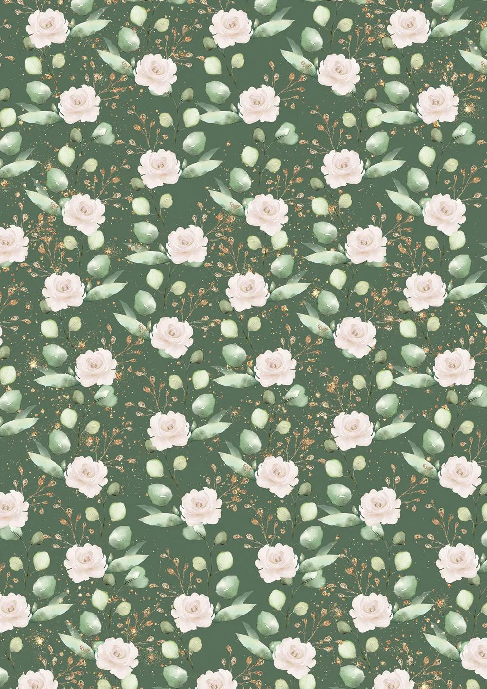 PAPIERS IMPRIMÉS, Bloc de 20 feuilles à motifs 160g/m2 au format A4 (21x29,7cm) + 1 idée créative - Romantique - Multicolore (lot de 5)