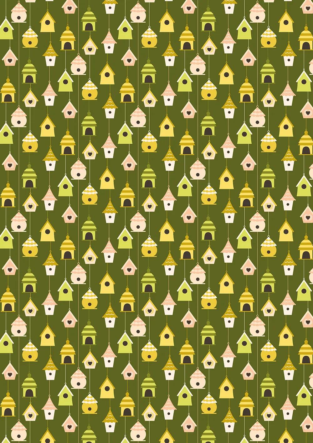 PAPIERS IMPRIMÉS, Bloc de 20 feuilles à motifs 160g/m2 au format A4 (21x29,7cm) + 1 idée créative - Printemps - Multicolore (Lot x5)