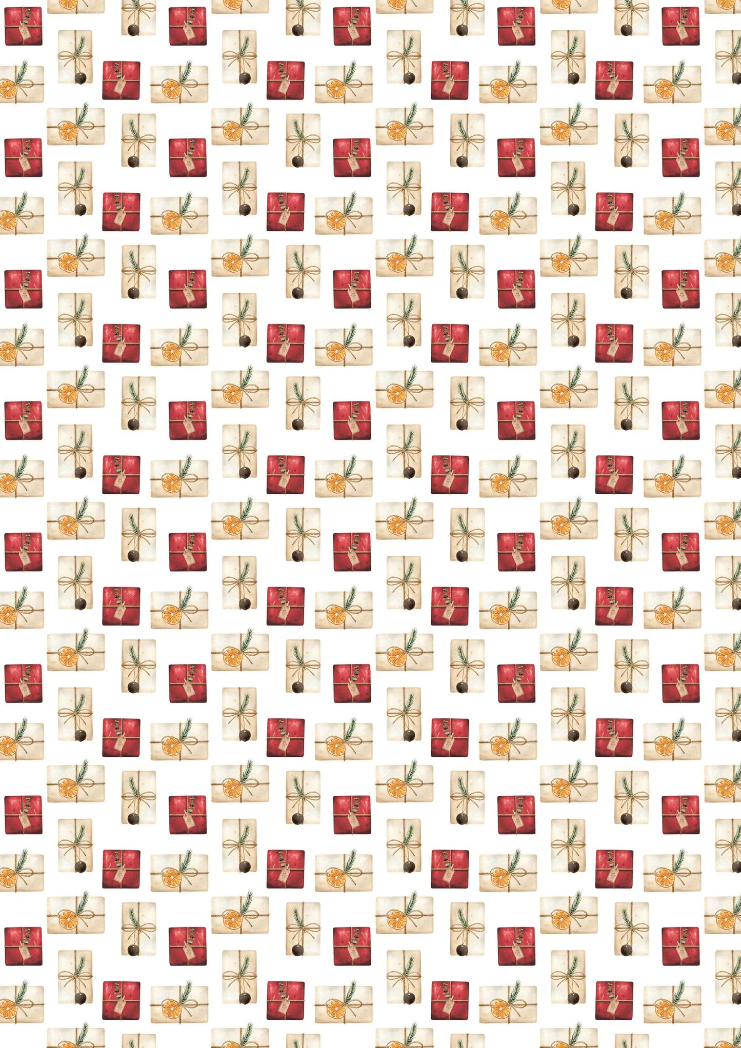 PRINTED PAPERS, Block of 20 motif sheets 160g/m2 in A4 format (21x29.7cm) + 1 creative idea - Vitamin Christmas - Multicolor (Pack x5)
